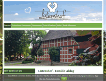 Tablet Screenshot of luetenshof.com